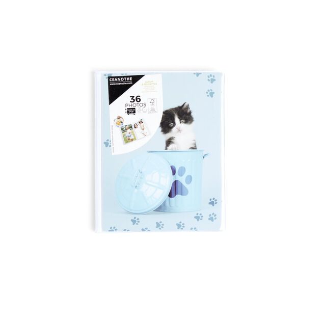 Album photo pochettes b&eacute;b&eacute; chat 36 vues 11,5x15 cm