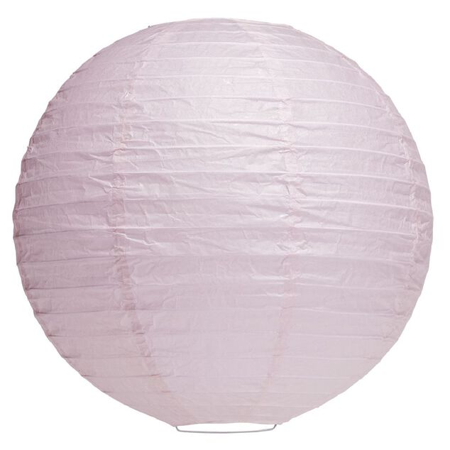 Suspension boule chinoise papier rose - Ø30xH28cm