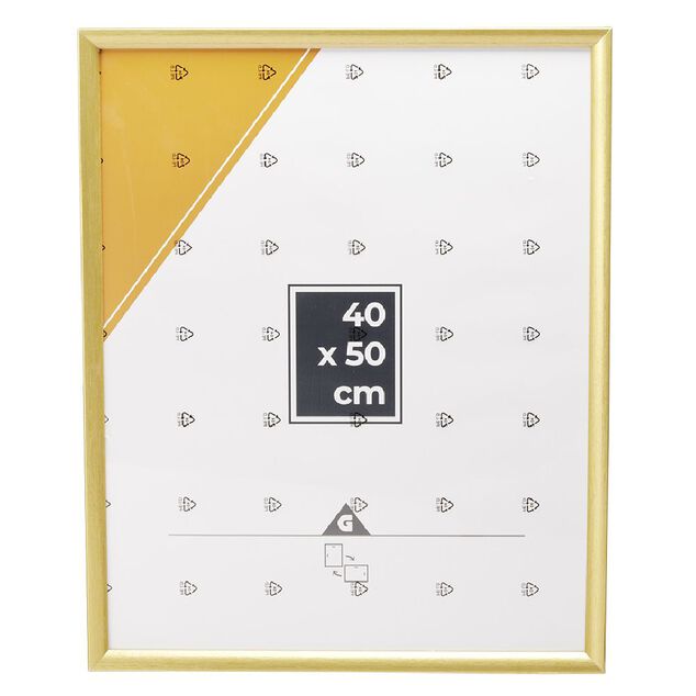 Cadre photo doré 42x52cm pour photo 40x50cm