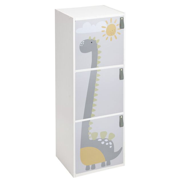 Porte x3 pour Box Cube 32x32cm motif animal bois (2 mod&egrave;les girafe ou panda)