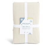 Drap housse 140x200cm polycoton beige