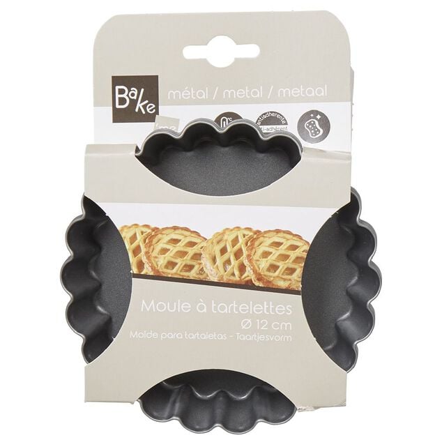 Moule à tartelette revêtement antiadhésif Ø12cm x4