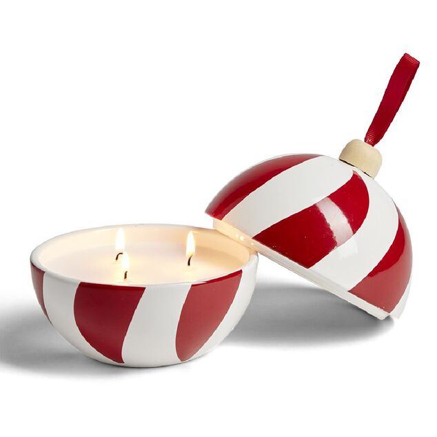 Bougie bonbonnière de Noël senteur fruits rouges