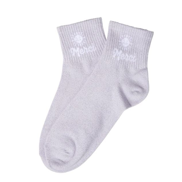 Chaussettes remerciement message polycoton 36/40 (3 mod&egrave;les)