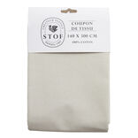 Coupon tissu coton 140x300cm beige