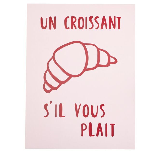Affiche d&eacute;co x3 papier petit-d&eacute;jeuner 30x40cm (3 mod&egrave;les)