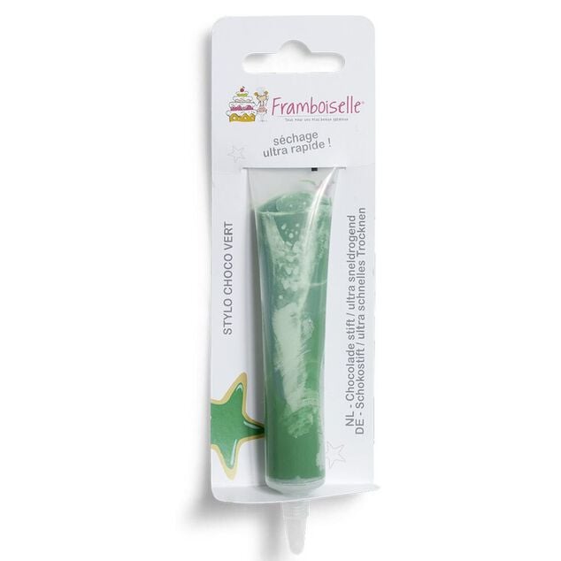 Stylo &agrave; p&acirc;tisserie choco vert Framboiselle 25g