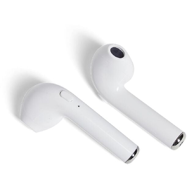 Écouteurs Bluetooth avec étui de charge blanc