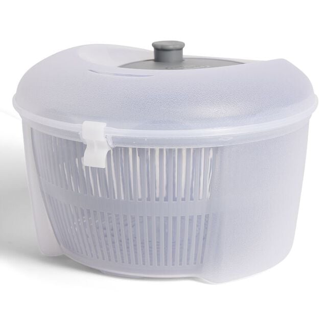 Essoreuse &agrave; salade plastique gris &Oslash;24xH16cm