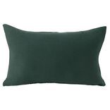 Housse de coussin 30x50cm gaze de coton vert