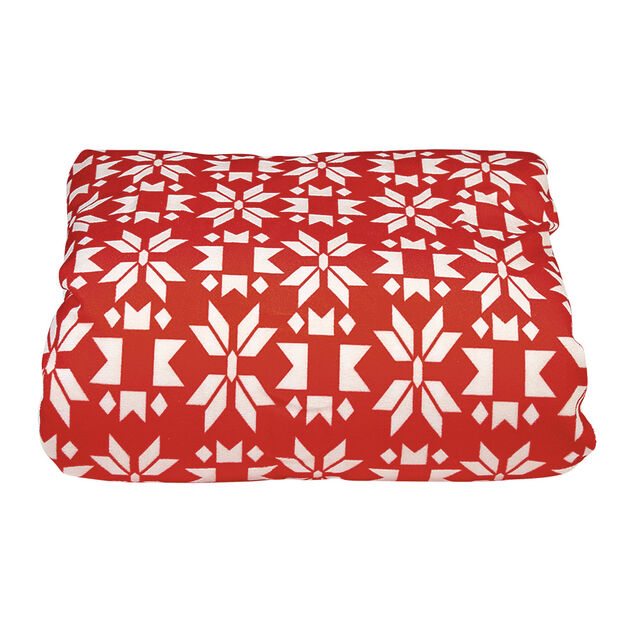 Plaid pour chien et chat motif flocons de No&euml;l