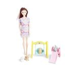 Poupée mannequin Elly's avec fillette et animaux