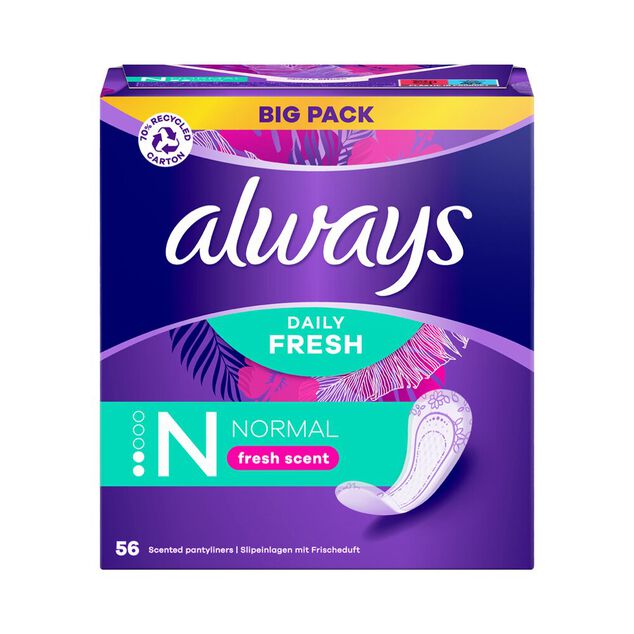 Protège-slip Always Daily Fresh normal x56