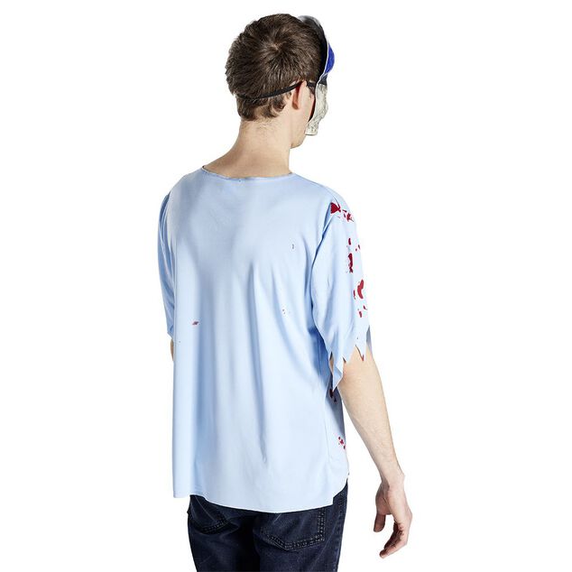 D&eacute;guisement adulte Halloween policier tshirt et masque - Taille S