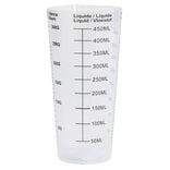 Verre doseur en plastique blanc