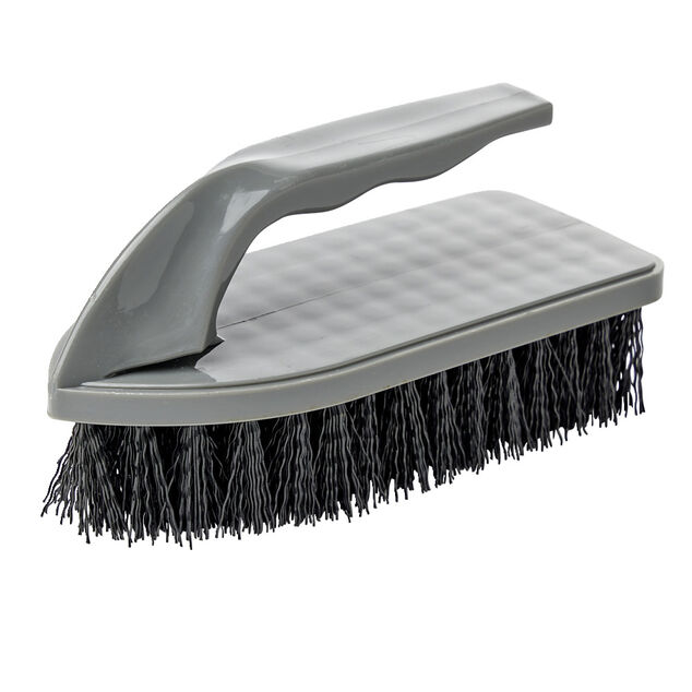 Brosse de nettoyage verte avec poign&eacute;e 15x8xH6cm