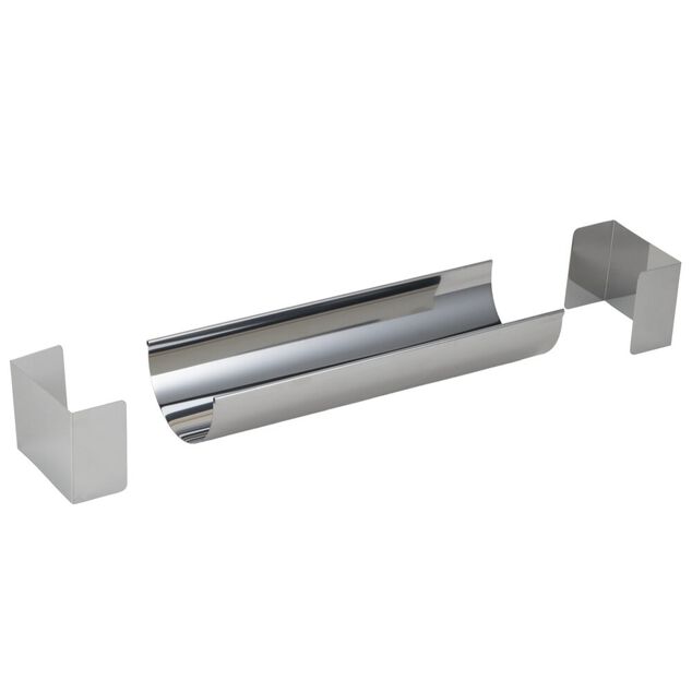 Moule &agrave; b&ucirc;che en inox d&eacute;tachable L30X9XH7 cm