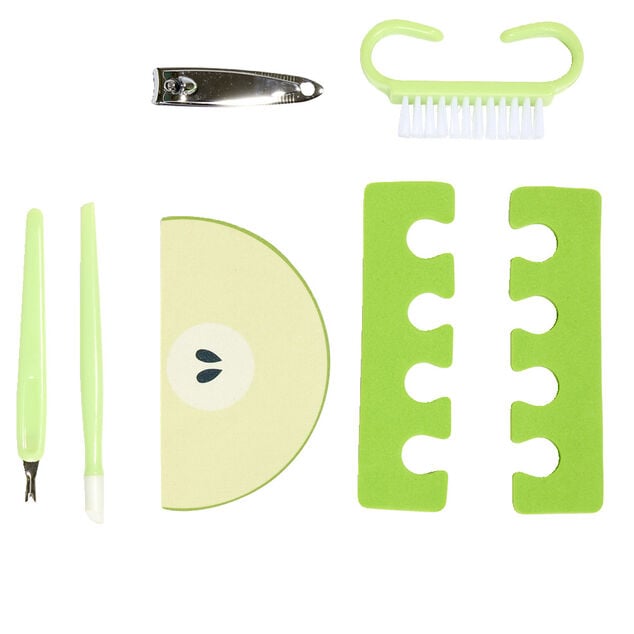 Pochette manucure et p&eacute;dicure avec 7 accessoires - 3 mod&egrave;les