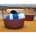 Pelote de fil &agrave; tricoter acrylique blanc