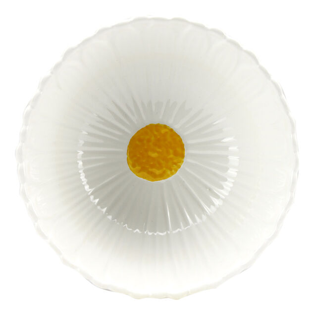 Coupelle bol en dolomite forme fleur Ø13xH6cm (3 modèles)