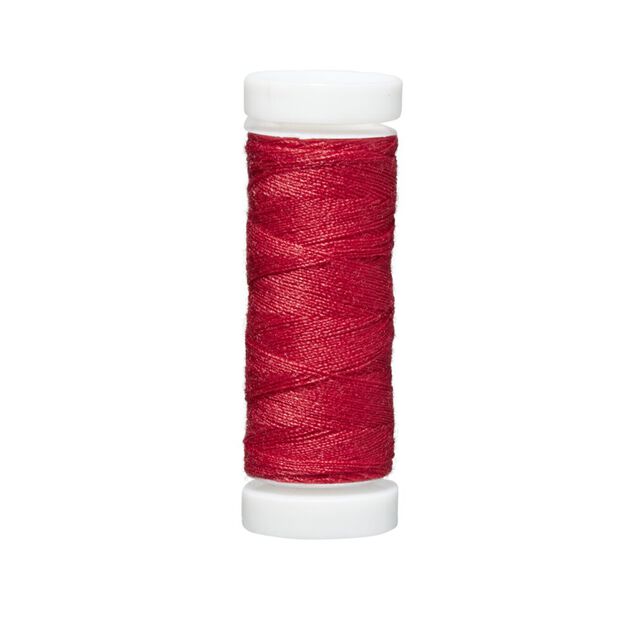 Bobine de fil &agrave; coudre rouge coquelicot 100m