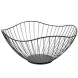 Corbeille &agrave; fruit en m&eacute;tal noir &Oslash;26,5xH11cm