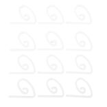 Pince nappe blanc x12