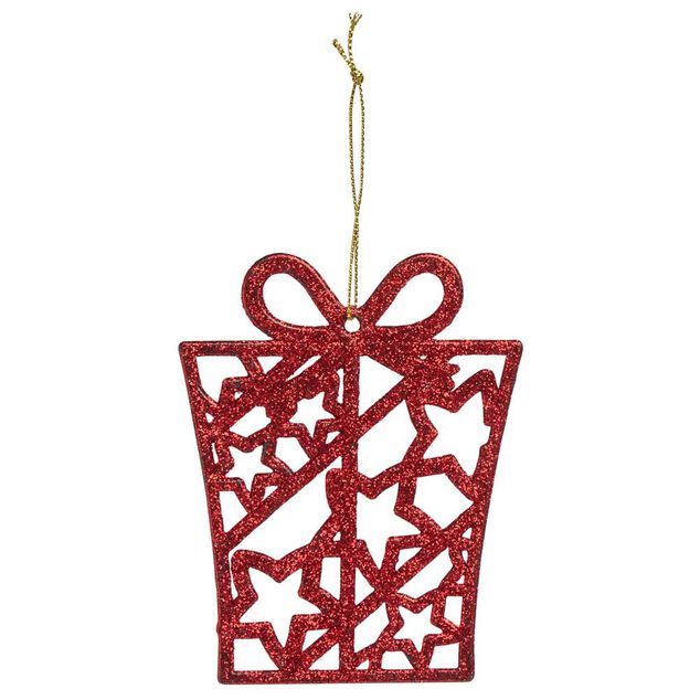 Déco à suspendre pailletée blanche ou rouge - 10 modèles