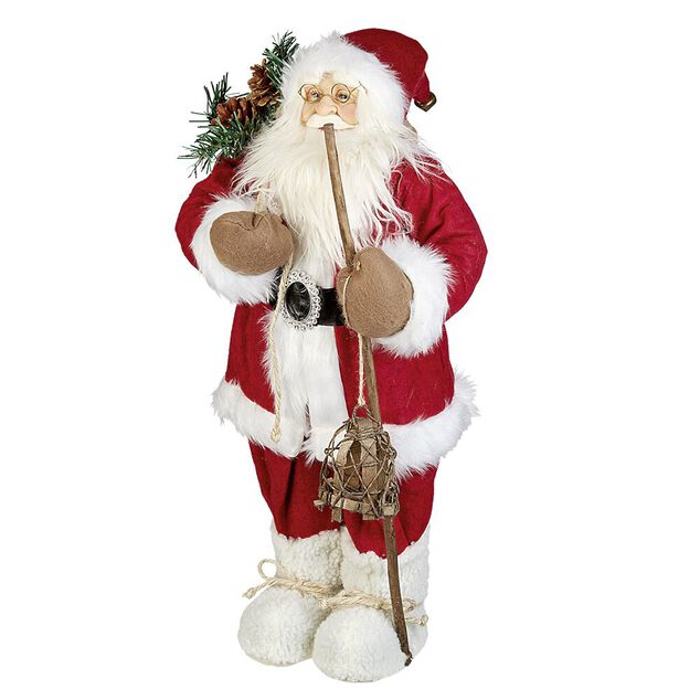 D&eacute;coration p&egrave;re noel a poser rouge et blanc