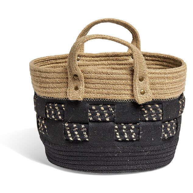 Pani&egrave;re bi-mati&egrave;re noire et naturelle &Oslash; 26 cm