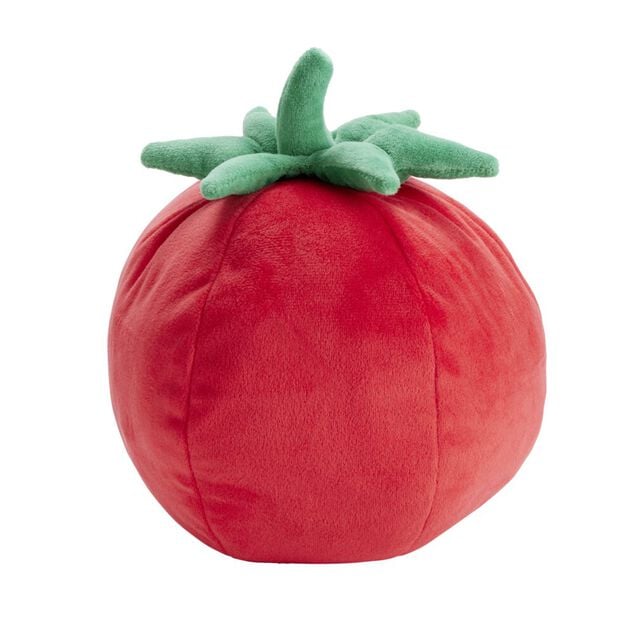 Coussin forme tomate rouge &Oslash;17xH20cm