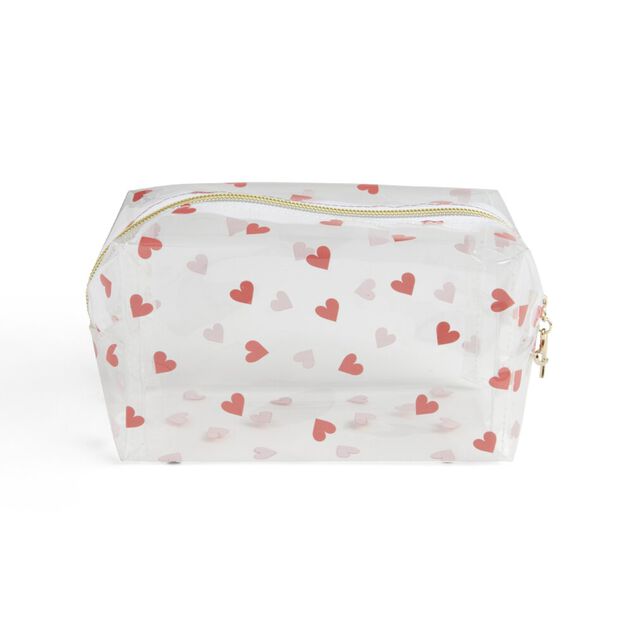 Trousse cosmétique transparente à motifs - 3 modèles