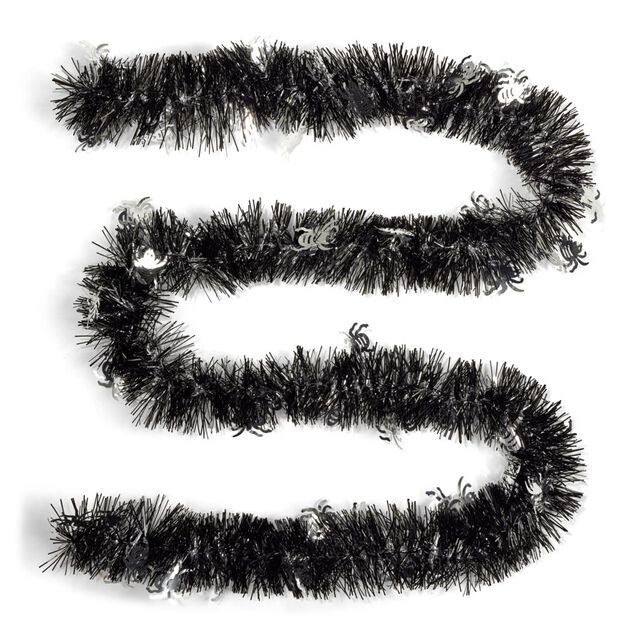 Guirlande Halloween fantaisie plastique noir ou orange 2m (2 mod&egrave;les)