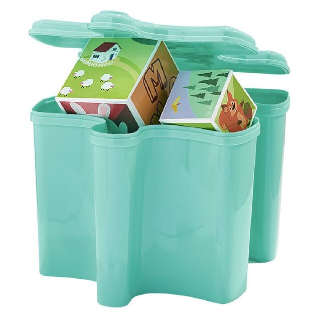 Bo&icirc;te de rangement forme pi&egrave;ce de puzzle