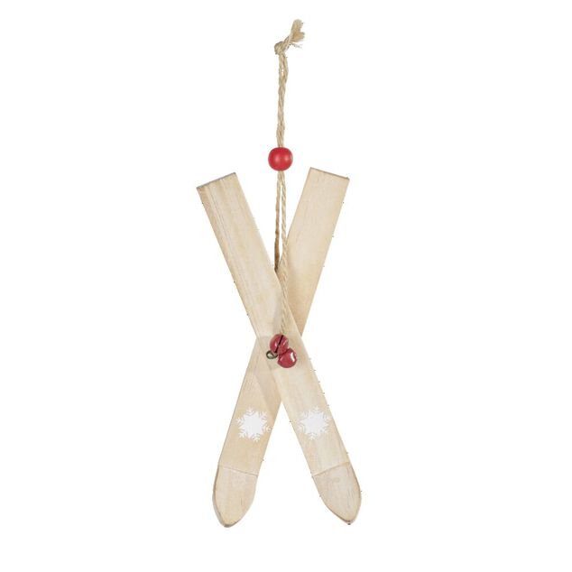 Suspension de No&euml;l paire de skis