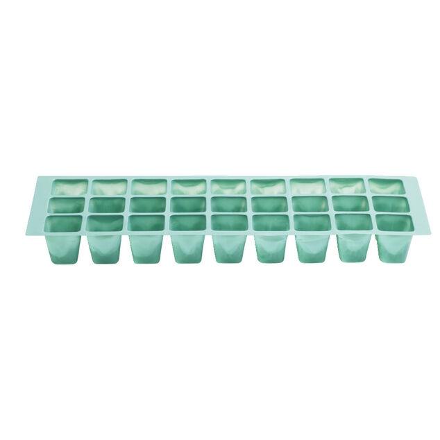 Plateau de culture pour semis plastique vert 27 compartiments 3 pi&egrave;ces
