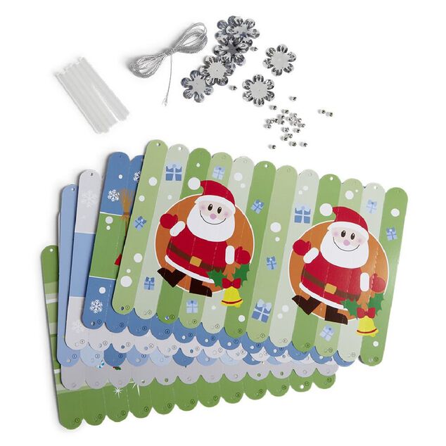 Boule de No&euml;l origami &agrave; confectionner x6