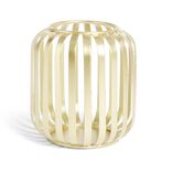 Lanterne ajour&eacute;e m&eacute;tal dor&eacute; &Oslash;10xH12cm