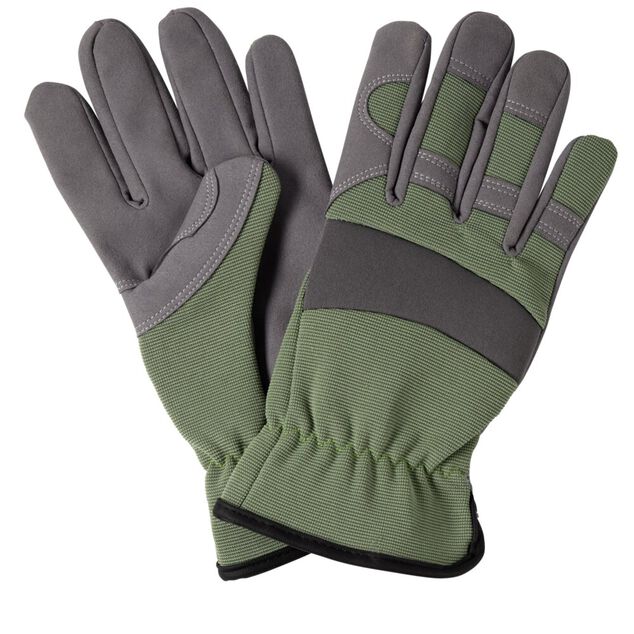 Paire de gants de jardin synth&eacute;tique vert T10