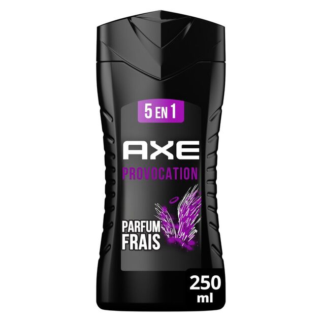 Gel douche homme Axe 5en1 Provocation 24H noix de coco et poivre noir 250ml
