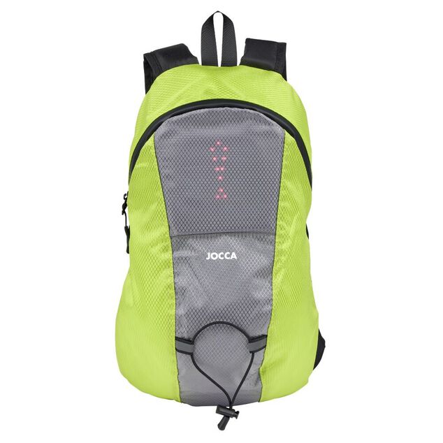 Sac &agrave; dos signal&eacute;tique LED vert et gris