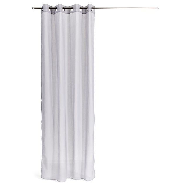 Voilage brod&eacute; polyester blanc 140x260cm