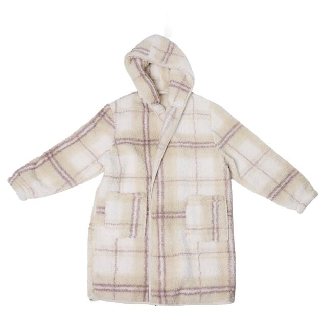 Plaid pull gilet motif carreau 70x80cm (2 mod&egrave;les)