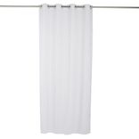 Voilage polyester 140x240cm broderie florale blanc