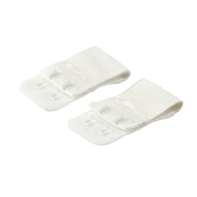 Rallonge de soutien-gorge polyester blanc 30x10mm