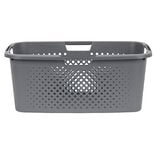 Pani&egrave;re &agrave; linge 40L en plastique gris