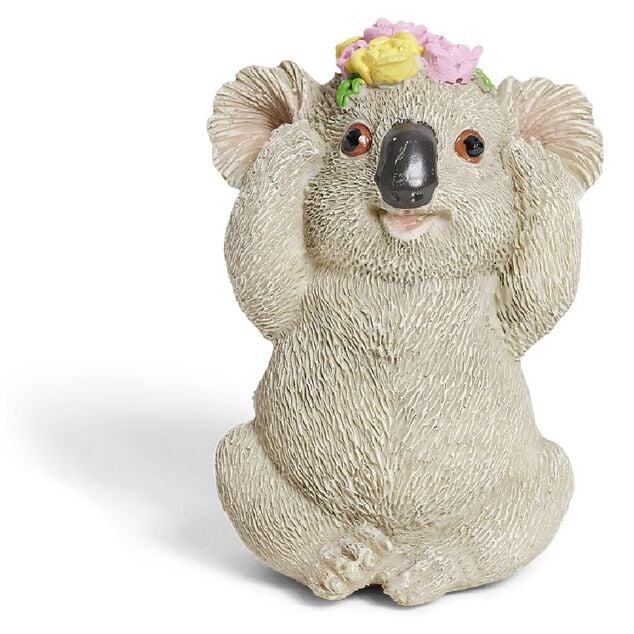 Koala d&eacute;coratif plastique gris - 3 mod&egrave;les