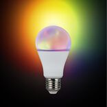 Ampoule LED connect&eacute;e couleurs changeantes RGB 180&deg; E27 806lms 9W