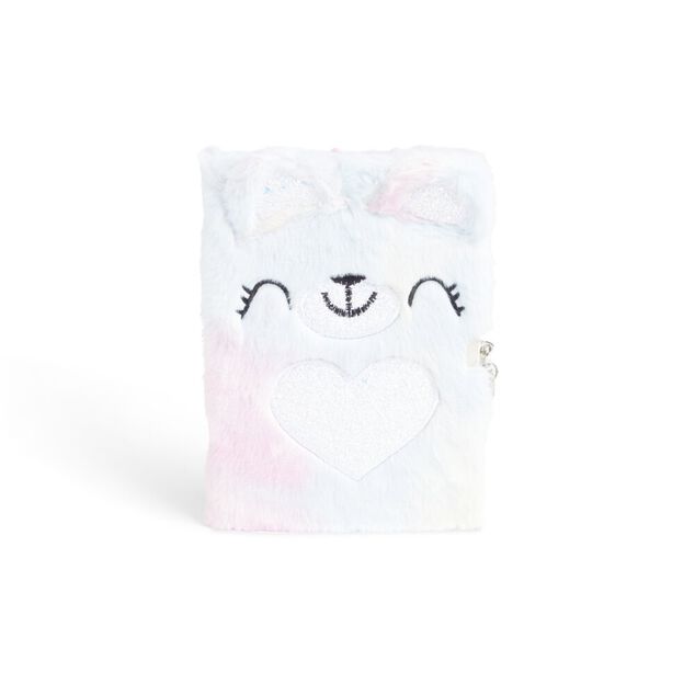 Carnet de note avec couverture en peluche 24x17cm - 5 mod&egrave;les