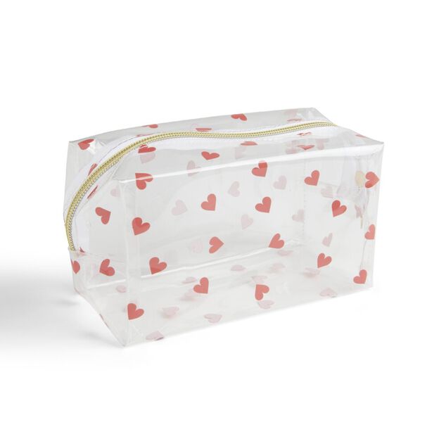 Trousse cosmétique transparente à motifs - 3 modèles